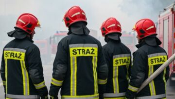 Piorun uderzył w dom w Dąbrowie Górniczej, wybuchł pożar