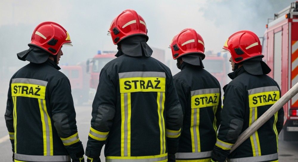 Piorun uderzył w dom w Dąbrowie Górniczej, wybuchł pożar