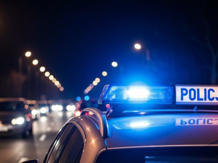 Agresywny 42-latek z nożem i pistoletem terroryzował kobietę w Elblągu