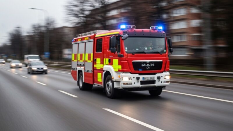 Syn podpalił drzwi mieszkania matki po kłótni o wpuszczenie do środka