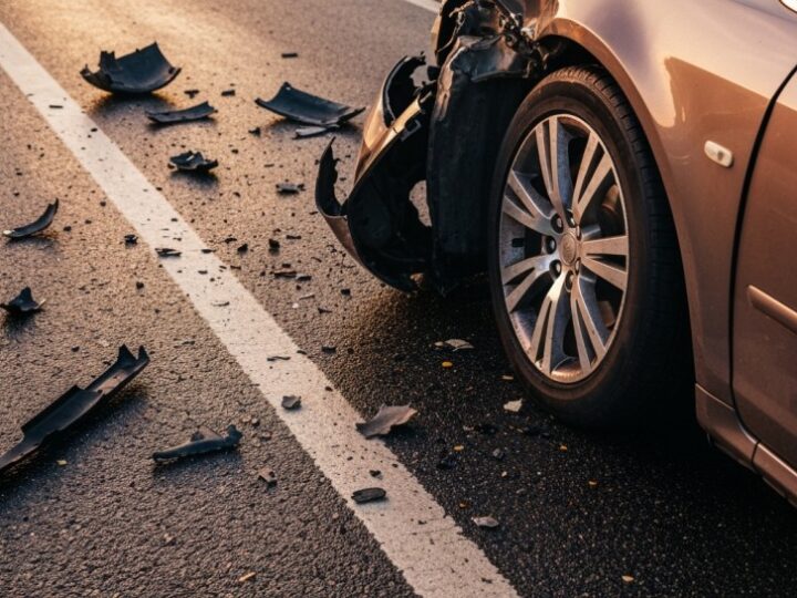 OSP Dąbrowa Górnicza na miejscu zdarzenia drogowego – brak poszkodowanych