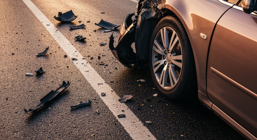 OSP Dąbrowa Górnicza na miejscu zdarzenia drogowego – brak poszkodowanych