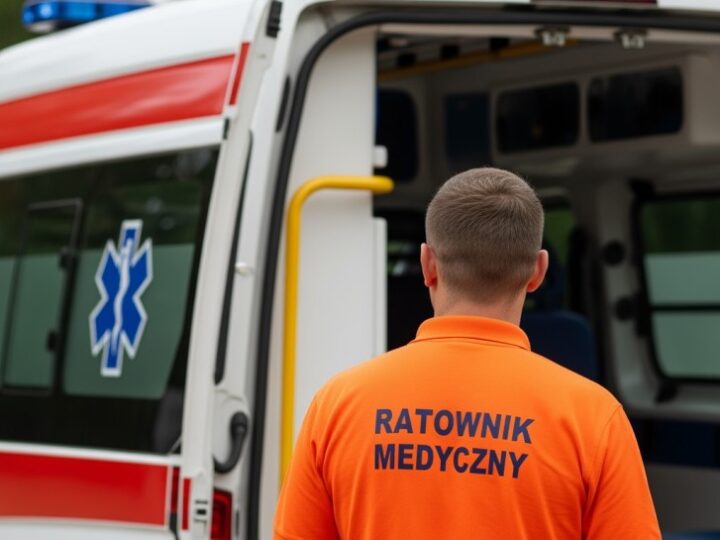 Niebezpieczne wędkowanie na zamarzniętej rzece Elbląg – policja ratuje mężczyznę z lodu