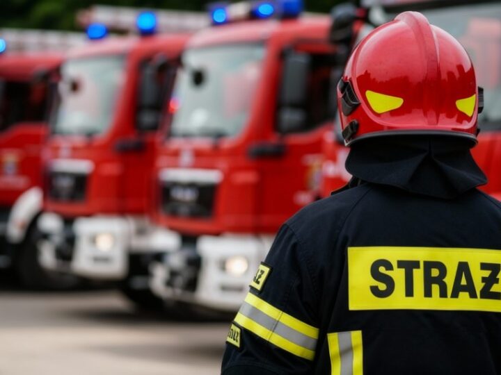 Emocjonalne pożegnanie strażaka Piotra Koniecznego w Dąbrowie Górniczej