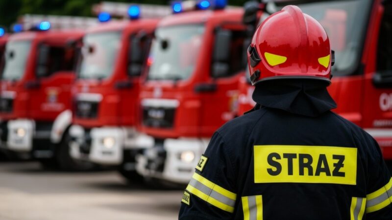 Emocjonalne pożegnanie strażaka Piotra Koniecznego w Dąbrowie Górniczej