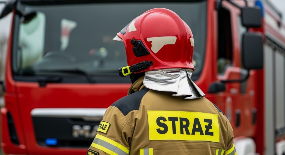 Nowi funkcjonariusze straży pożarnej w Dąbrowie Górniczej składają ślubowanie