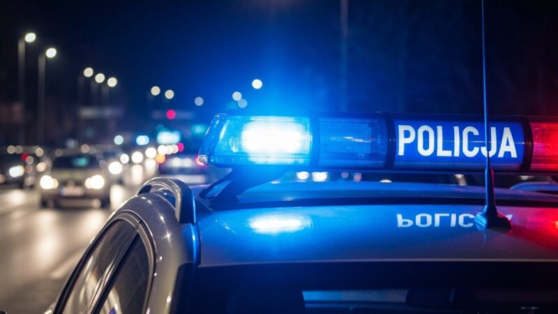 Driftujący 20-latek z mandatem 1500 zł i 10 punktami karnymi za niebezpieczną jazdę z pasażerami w bagażniku