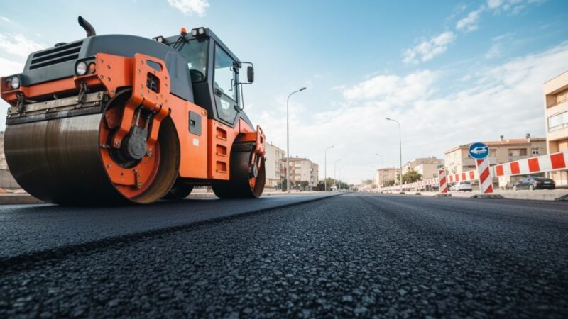 Remont nawierzchni na ulicy Piłsudskiego w Dąbrowie Górniczej