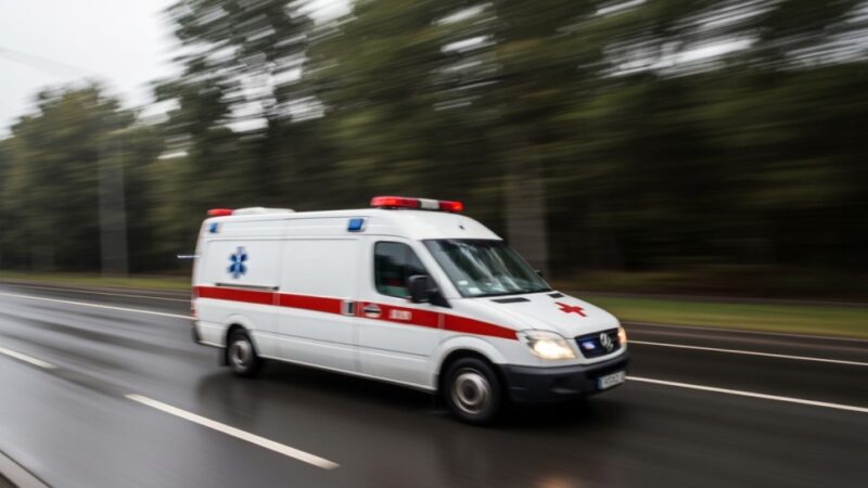 Wypadek budowlany w Elblągu: 40-latek z ciężkim urazem nogi trafił do szpitala