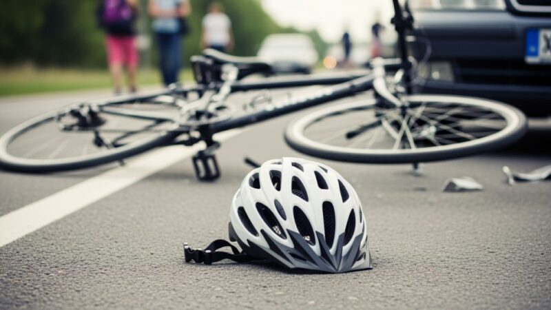 Rowerzysta ranny po zderzeniu z BMW – apel o ostrożność na drogach!