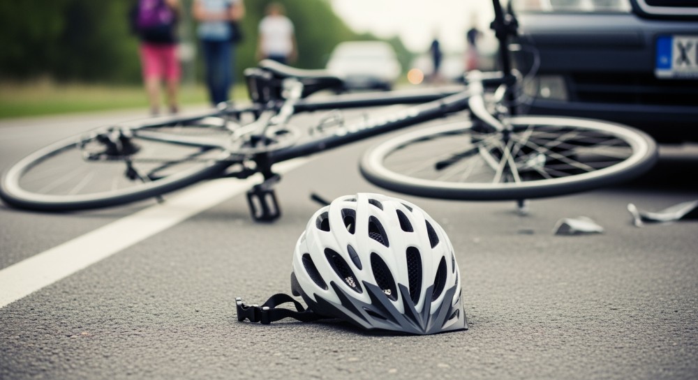 Rowerzysta ranny po zderzeniu z BMW – apel o ostrożność na drogach!