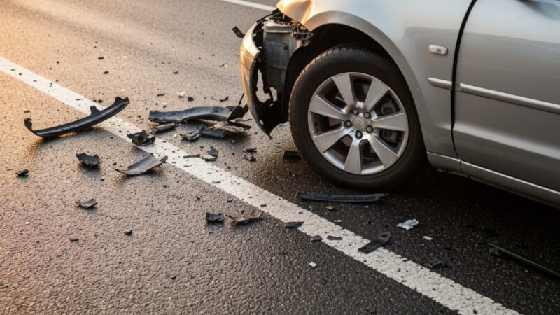 Wypadek na S1: Skoda zderzyła się z ciężarówką, kierowca w ciężkim stanie
