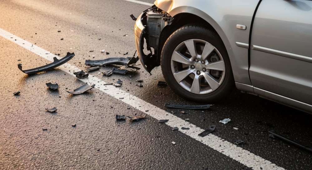 Wypadek na S1: Skoda zderzyła się z ciężarówką, kierowca w ciężkim stanie