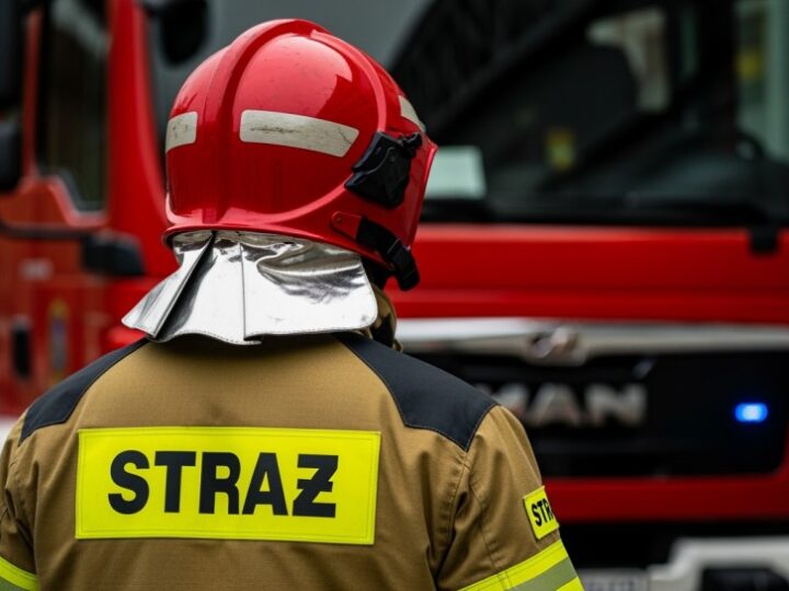 Policjant poza służbą ratuje życie w pożarze, ewakuuje mieszkańca z płonącego domu