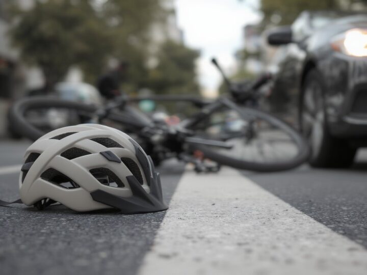 Kierowca nie ustąpił pierwszeństwa rowerzystce na przejeździe w Żorach